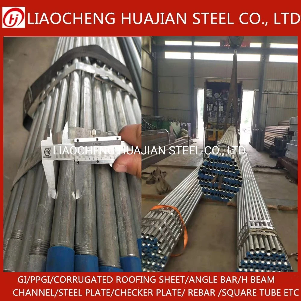 Pipe Factory High Quality Q235 ASTM A53 A500 S235jr Ss400 Thread Hot DIP Galvanized Seamless Welded Mild Steel Pipe