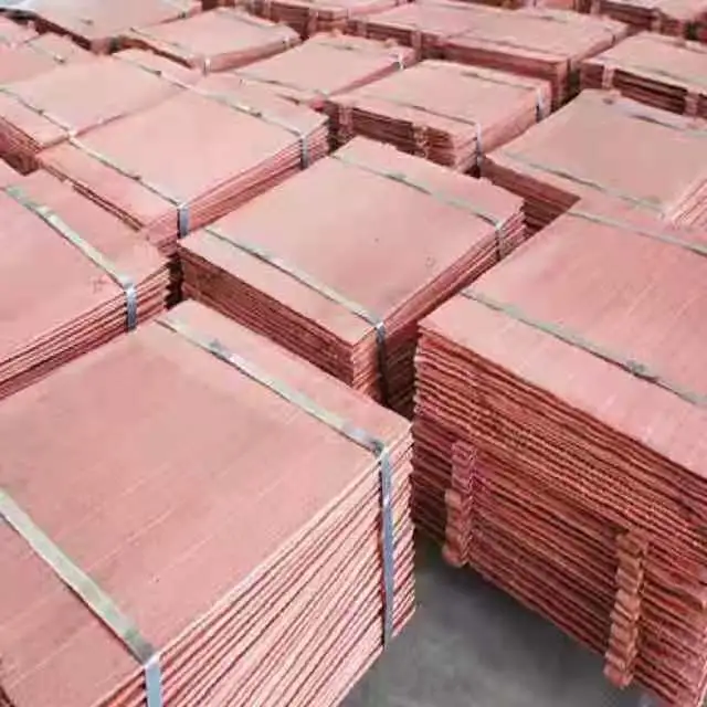 Manufacturer Supply Electrolytic Copper Cathode Copper Sheet Plate Purity 99.99%